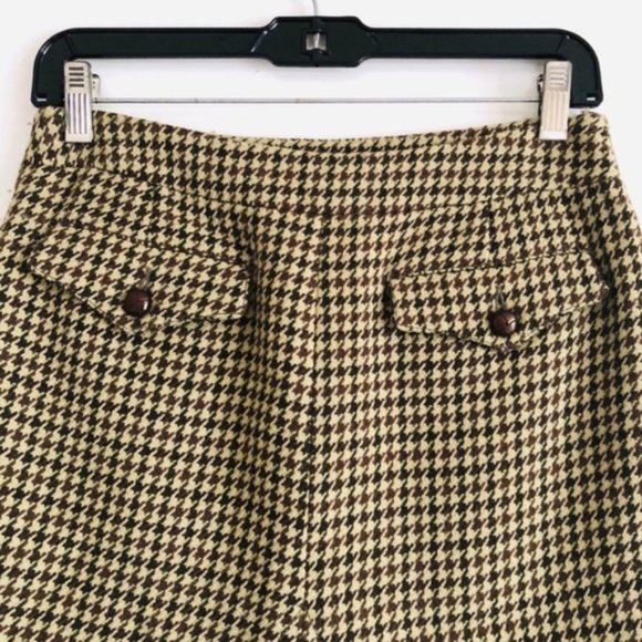 RED Valentino Houndstooth Wool Pencil Skirt S - Picture 6 of 8